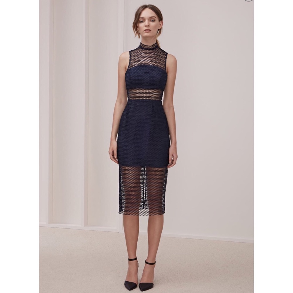 NWT Revolve Keepsake all night lace midi dress